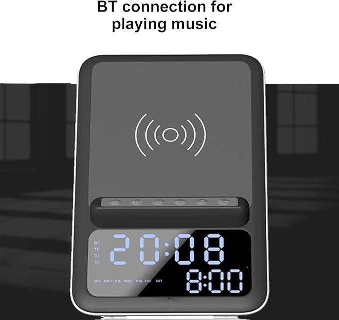 Kablosuz BT5.1 Hoparlör 15 W Kablosuz Şarj Cihazı Hızlı Şarj Telefon Standı