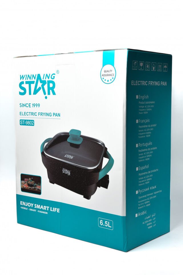 Winning Star 1600 W Elektrikli Teppanyaki/Çok Amaçlı Tava