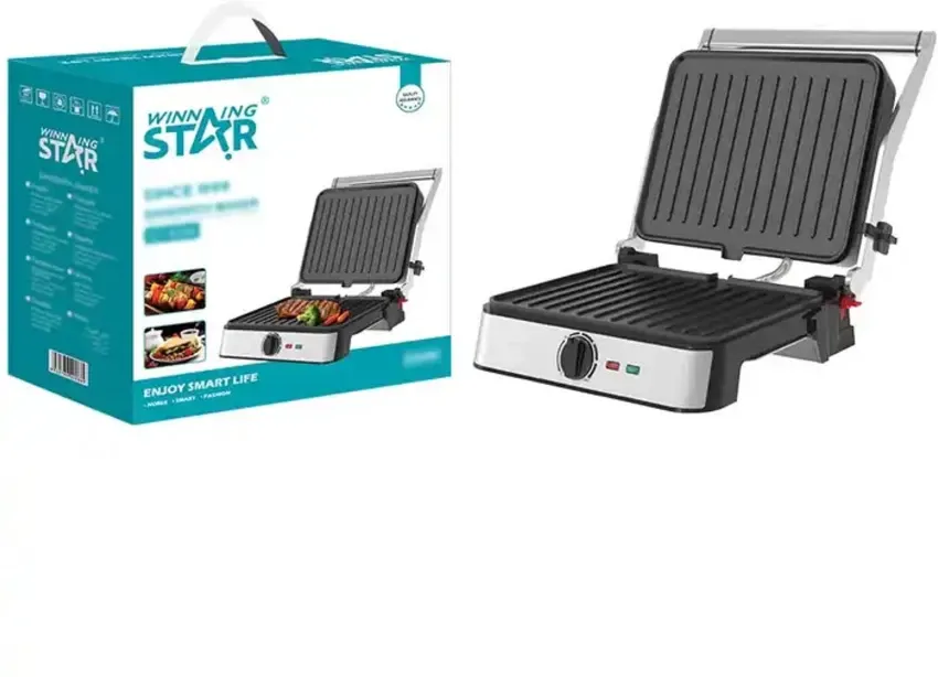 Winning Star  2200 W Çift Taraflı Panini & Elektrikli Izgara Ünitesi