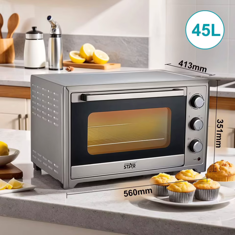 Winning Star 45 L Paslanmaz Elektrikli Konveksiyon Fırın