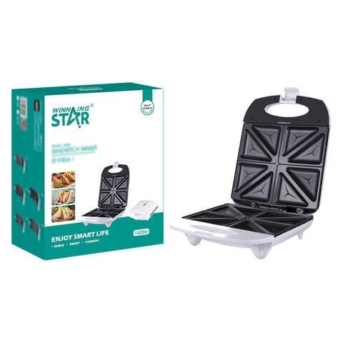 Winning Star 4 Dilimli Waffle & Sandwich Makinesi (1400 W)