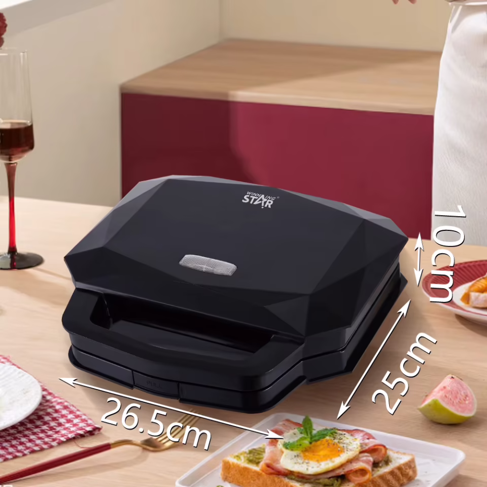 Winning Star 4‑in‑1 Sandviç & Waffle Makinesi (1000 W)