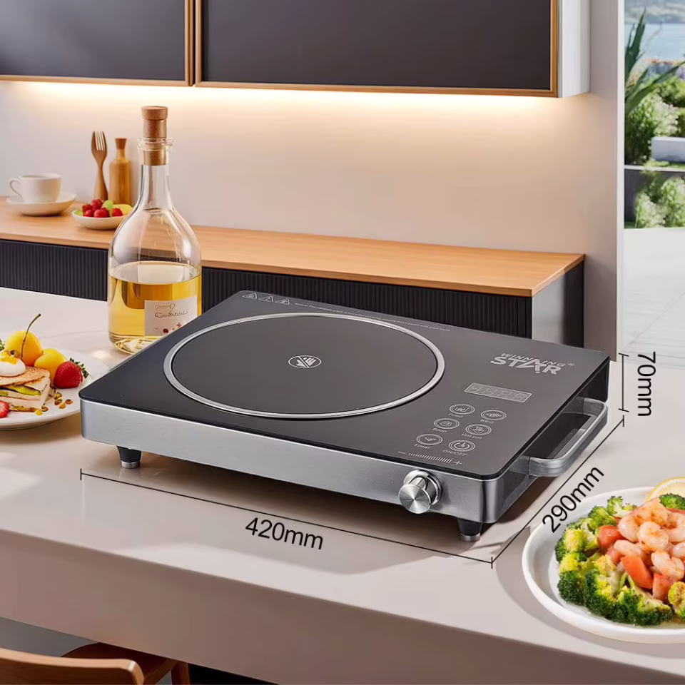 Winning Star  2200 W Cam Seramik İnfrared Ocak