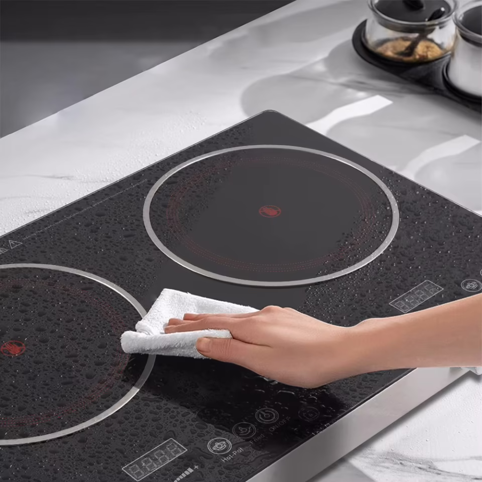 Winning Star 1800 W + 1800 W Çiftli Cam Seramik Infrared Ocak