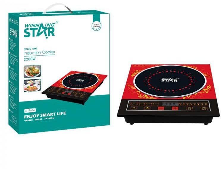 Winning Star 2200 W Kristal Cam İndüksiyon / İnfrared Ocak