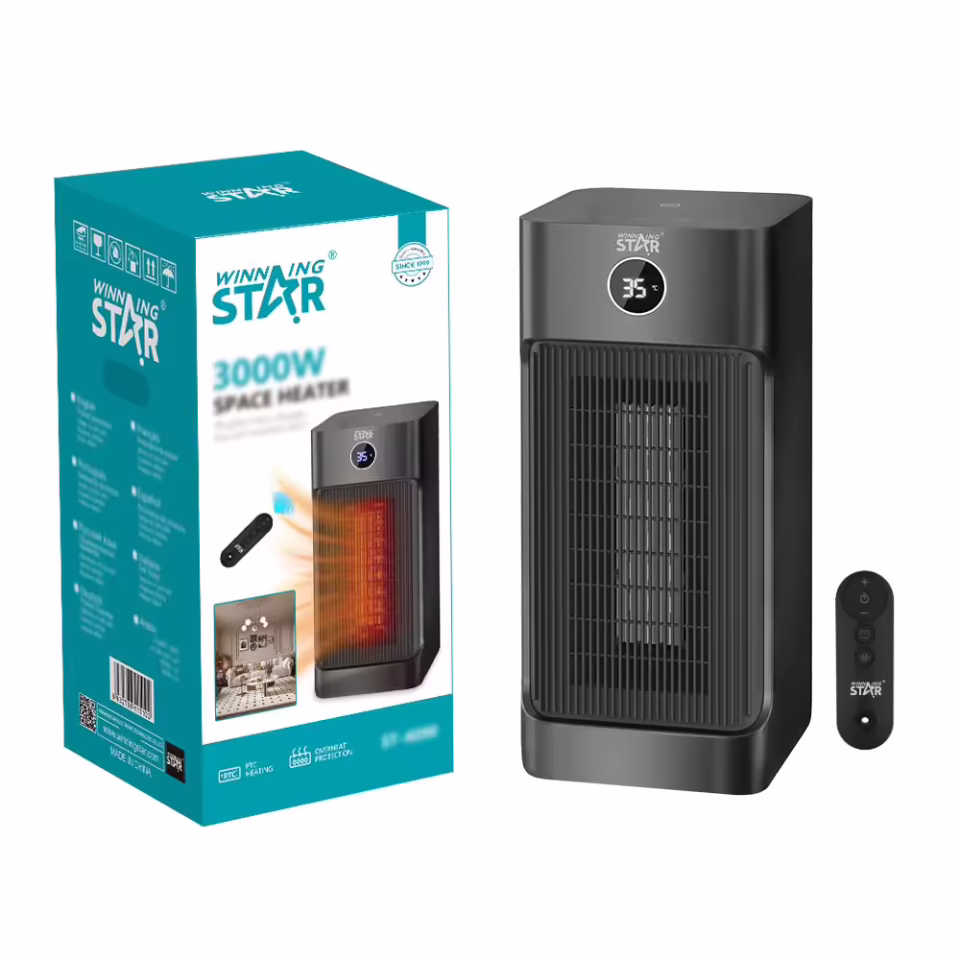 Winning Star 3000 W PTC Taşınabilir Elektrikli Isıtıcı + Fan