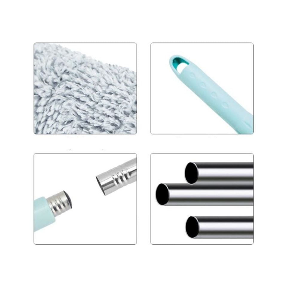 Kovasız 360 Mikrofiber Kendinden Sıkmalı Mop Paspas