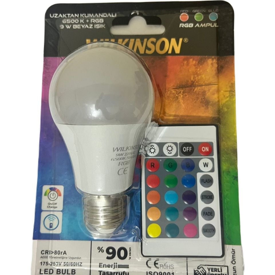 Wilkinson Renk Değiştiren LED Ampul Kumandalı