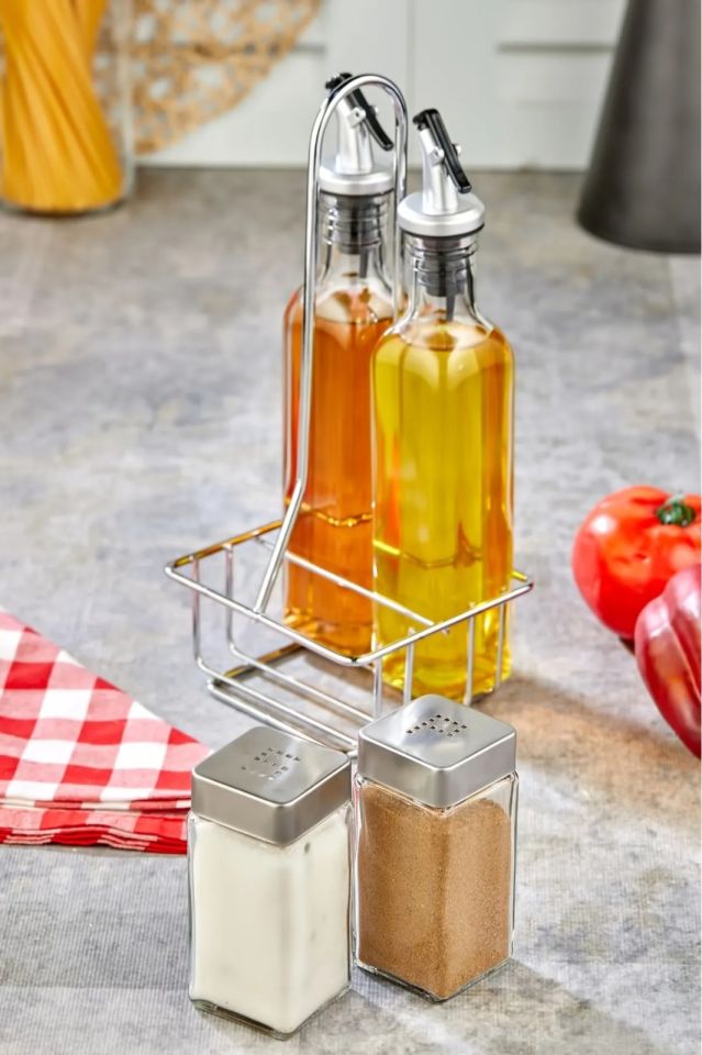 Cooker 5 Parça Sosluk & Baharatlık Yağdanlık Seti