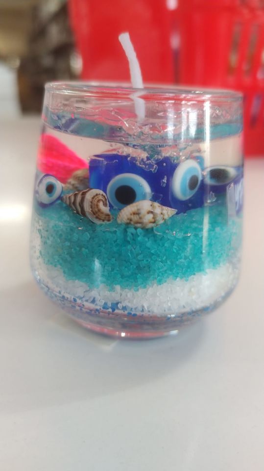 Oval Shot Bardak Cyprus Yazılı Hediyelik Mumluk