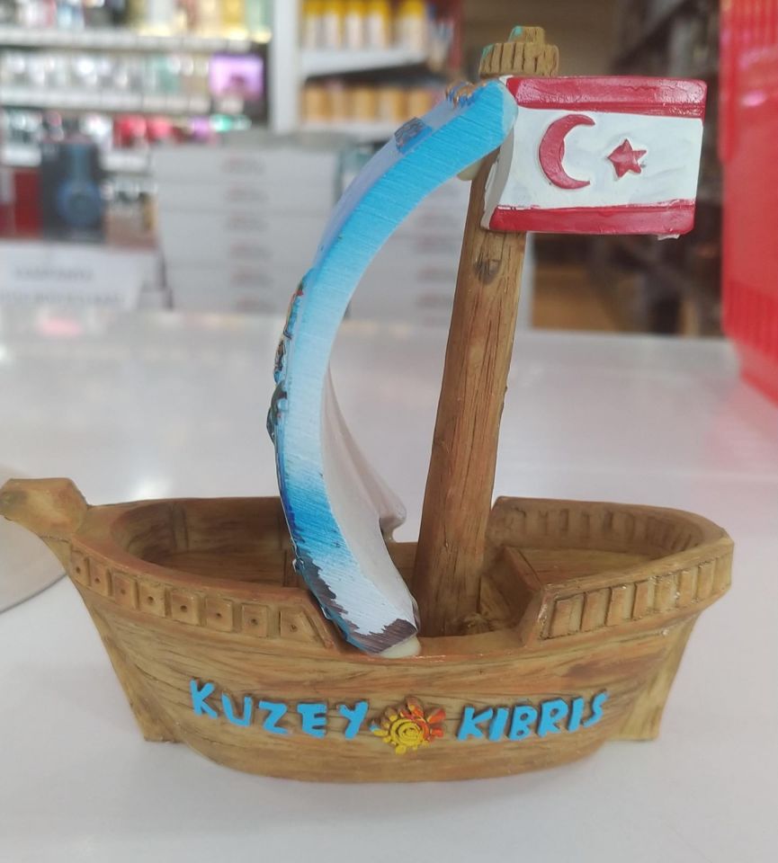 Kıbrıs Hediyelik Seramik Gemi Büyük