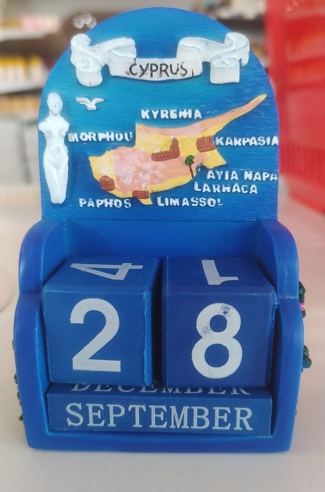 Kıbrıs Hediyelik Masaüstü Mini Takvim