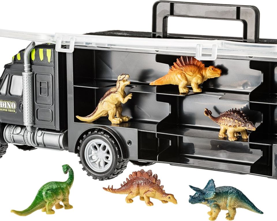 Dinozor Kamyonu ve 6 Mini Plastik Dinozor