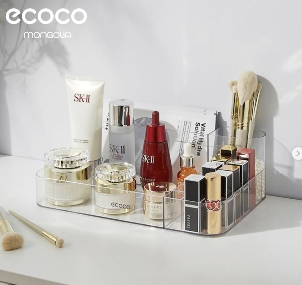 Ecoco Şeffaf Makyaj Organizer