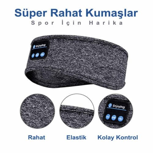Kablosuz 5.0 Bluetoothlu Kulaklık Spor Kafa Bandı