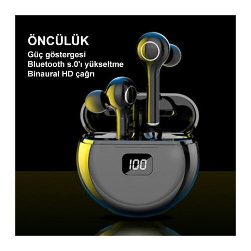 Çift Mic Otomatik Bağlantı Tws Spor 5.0 Bluetoothlu Kulaklık