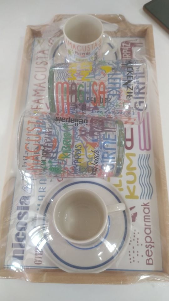 Kıbrıslı Fincan Su Bardağı Takımı