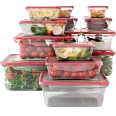 CLASSBACH 4 Hacimli 14 Parça Plastik Gıda Saklama Kabı Seti