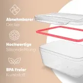 CLASSBACH 4 Hacimli 14 Parça Plastik Gıda Saklama Kabı Seti