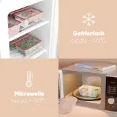 CLASSBACH 4 Hacimli 14 Parça Plastik Gıda Saklama Kabı Seti