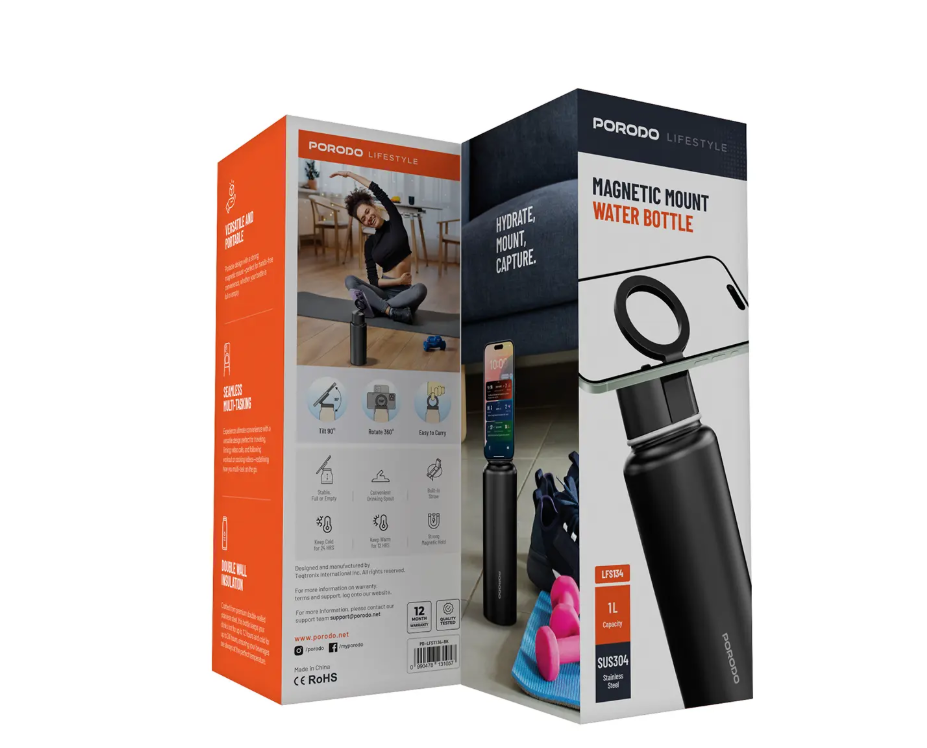 PORODO Manyetik Su Matarası