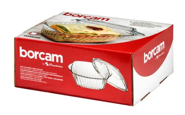 Paşabahçe PA-59039 Borcam Kare Kapaklı Güveç - 20.4x16cm