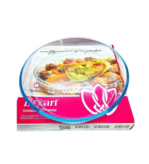 Broart Yuvarlak Borcam Tepsi 26cm Sade