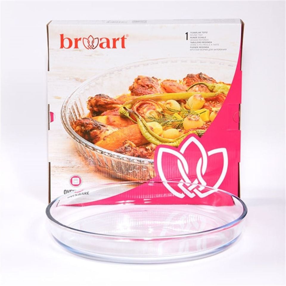 BORART YUVARLAK TEPSİ 32CM SADE
