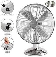 Metal Masaüstü Vantilatör 25cm Sessiz PC VL 3062 M 30W