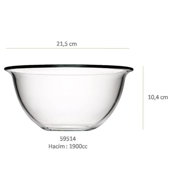 Paşabahçe Borcam 59514 Cam Kase