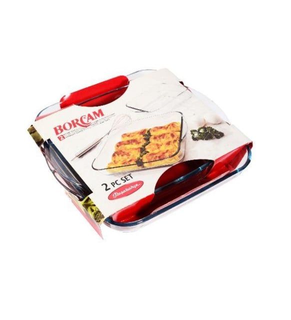 Paşabahçe 159028 Kare Borcam Seti 2 Parça