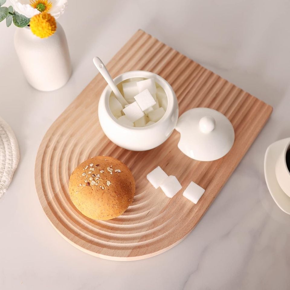 Mien Çok Amaçlı Sunumluk Ahşap Oval