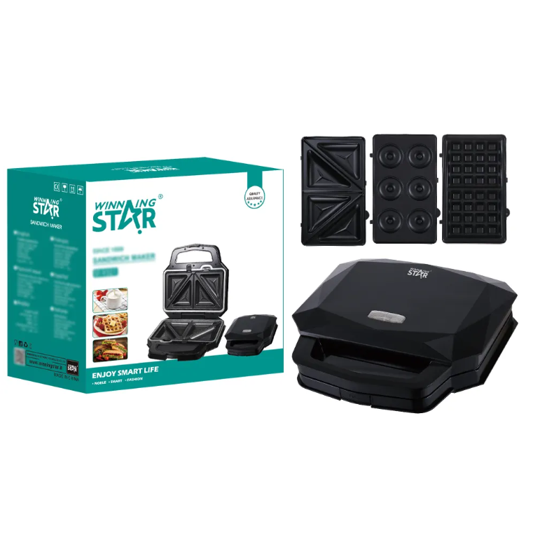 Winning Star Çok Amaçlı Sandviç Tost Makinesi