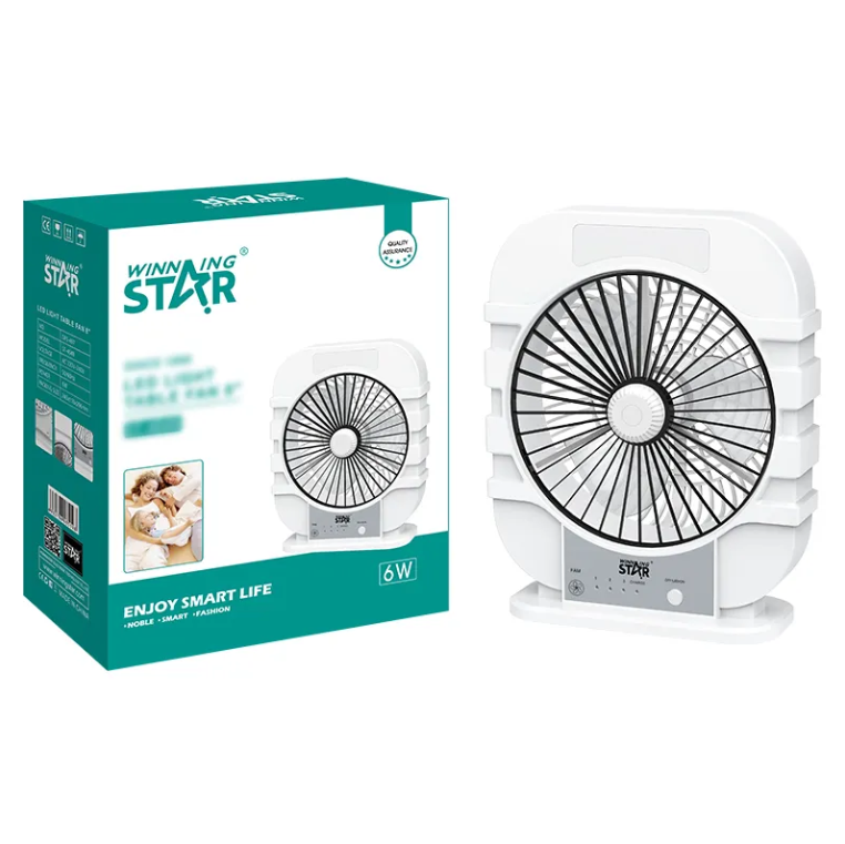 Winning Star Led Aydınlatmalı Masa Vantilatörü