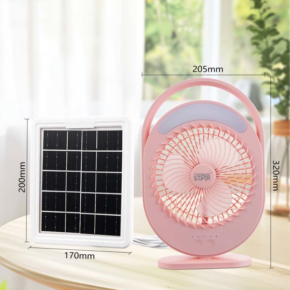 Winning Star Solar Enerjili Masa Vantilatörü