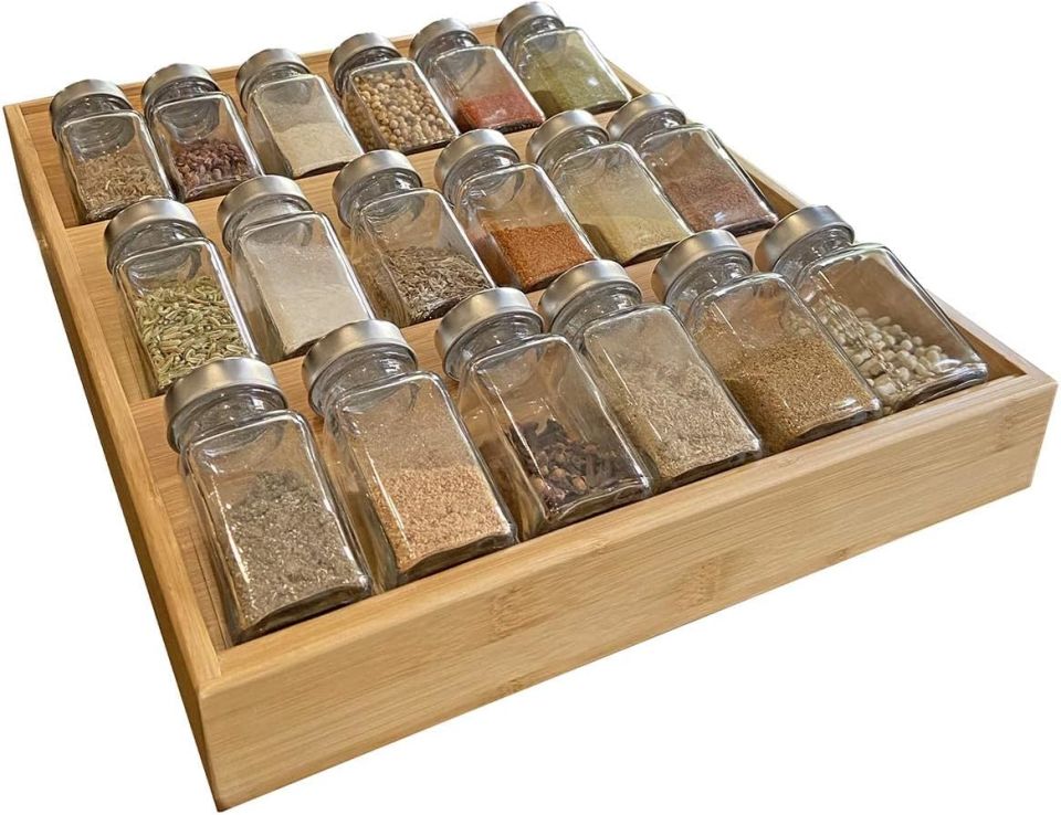 Mien Bambu 3Katlı Baharat Rafı