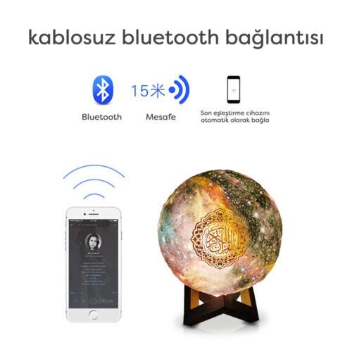 Taşınabilir Ampul Aydınlatma Ve Kuranı Kerim Öğrenme Hoparlör