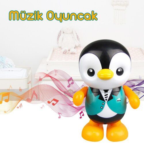 Işıklı Dans Eden Penguen Robot