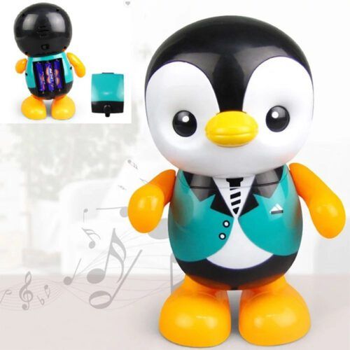 Işıklı Dans Eden Penguen Robot