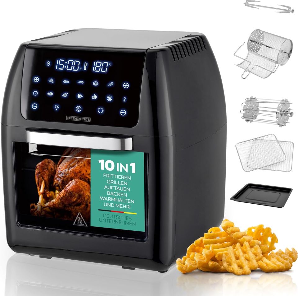 Heinrich’s Sıcak Hava Fritözü Mini Fırın HFR 8206