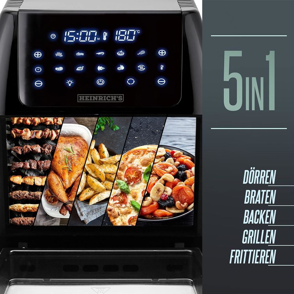 Heinrich’s Sıcak Hava Fritözü Mini Fırın HFR 8206