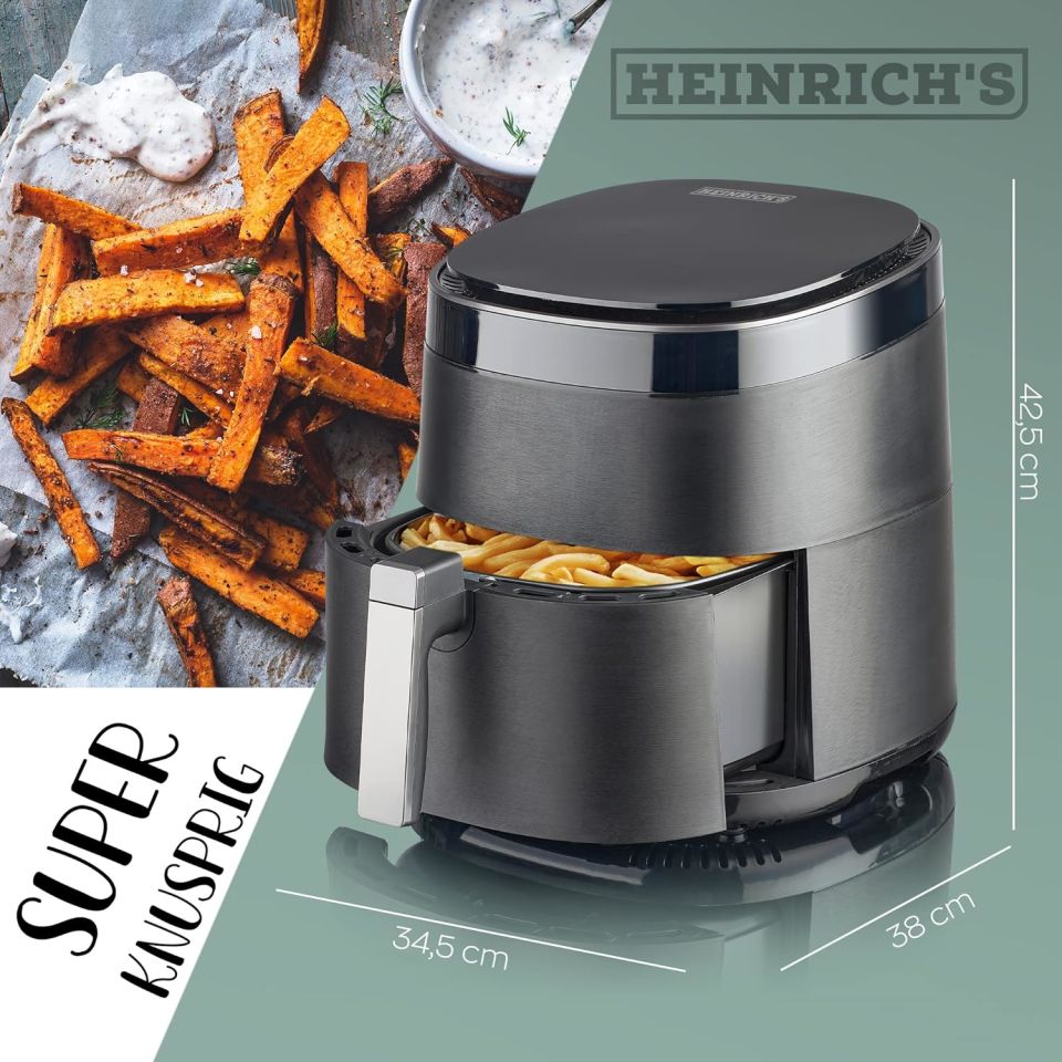 Heinrich’s HFR 8208 Dijital LED Ekranlı Sıcak Hava Fritözü