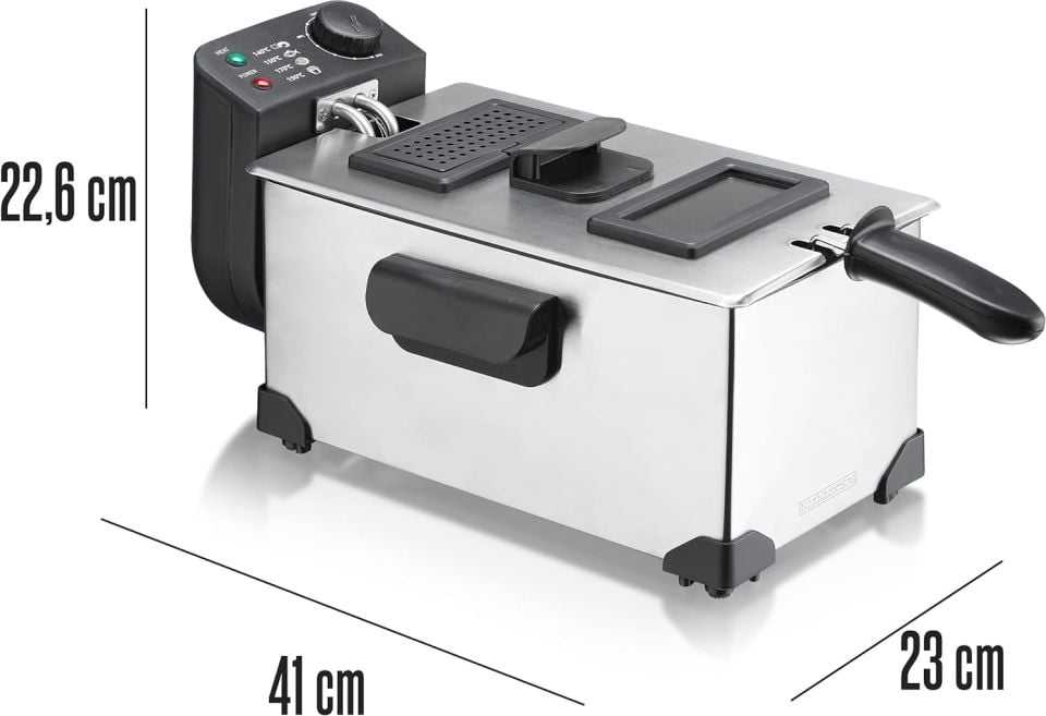 Heinrichs Fritöz, 2200 W ve 3 L Yağ Fritözü