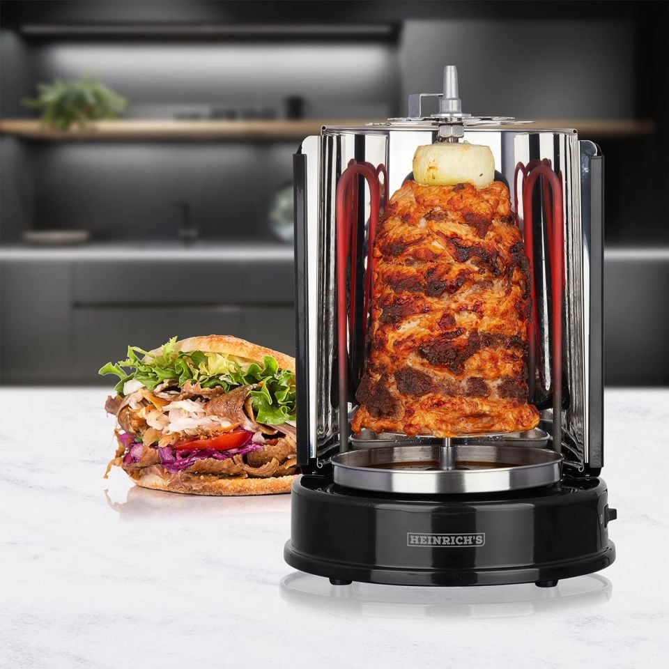 HEINRICHS Ev Kebap Izgarası Döner Makinesi HDG 8687