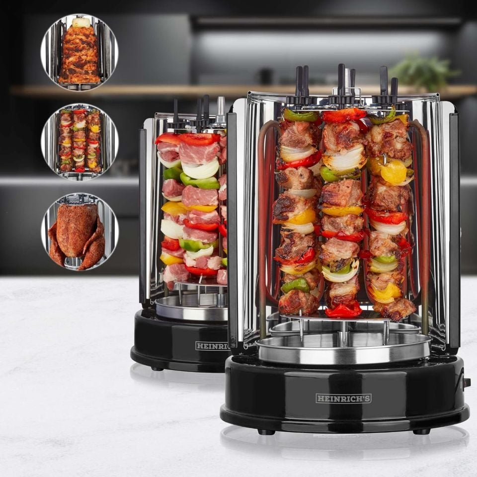 HEINRICHS Ev Kebap Izgarası Döner Makinesi HDG 8687