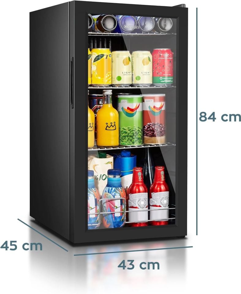 Heinrichs  İçecek Buzdolabı, Cam Kapılı Mini Buzdolabı HGK 3274