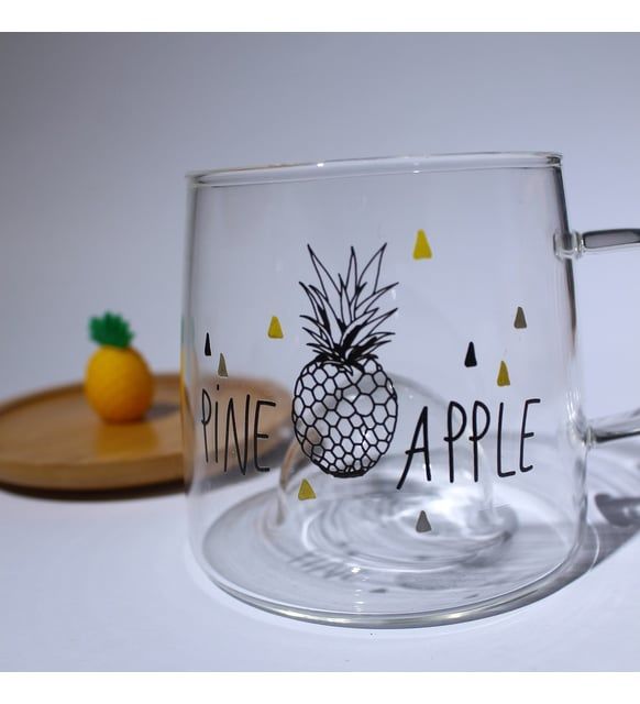 Mien Ananas Figürlü Cam Kupa