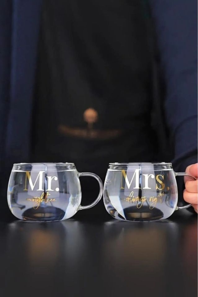 Perotti Mr. ve Mrs. Cam Kupa Tekli
