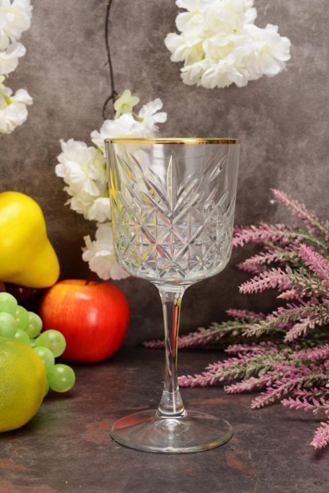 Paşabahçe 4lü Yaldızlı Timeless Kadeh 440276