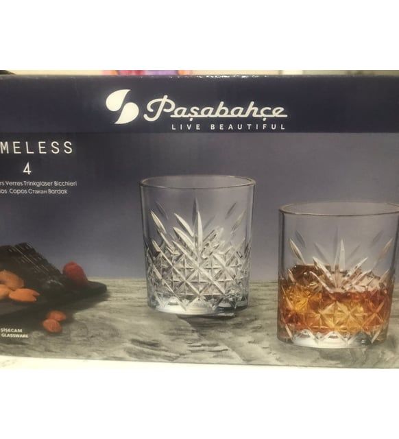 Paşabahçe 4'lü Lüx Viski Bardağı